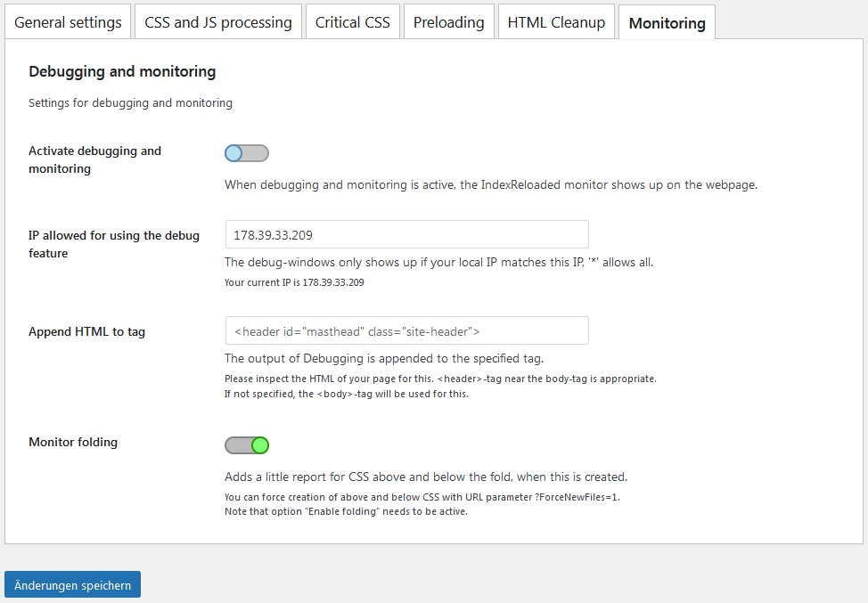 IndexReloaded eliminates render-blocking resources and reduces the number of calls to other files on the server. The result is clearly noticeable and measurable.