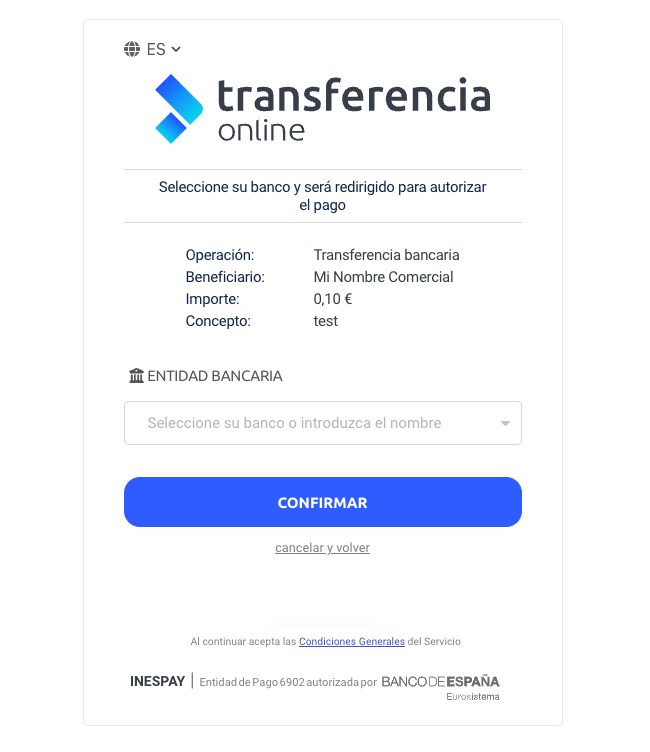 Seleccione su banco para ser redirigido.