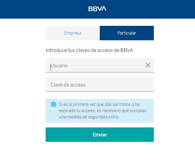Autentíquese ante su banco con sus claves habituales de Banca Online.