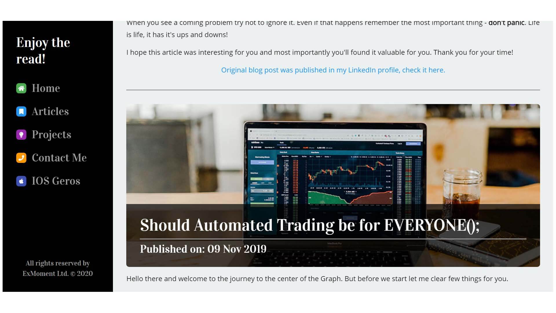 Should Automated Trading be for EVERYONE(); - Lazy Loaded Blog Post