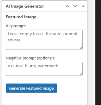 Plugin settings page with all available AI providers and configuration options.