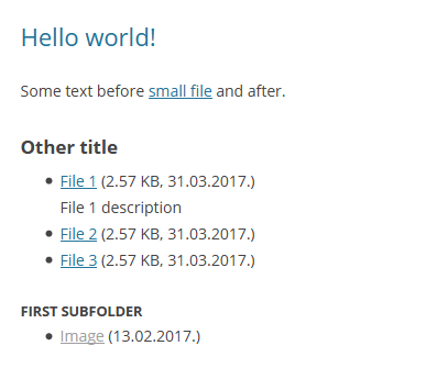 Rendered shortcodes in article content