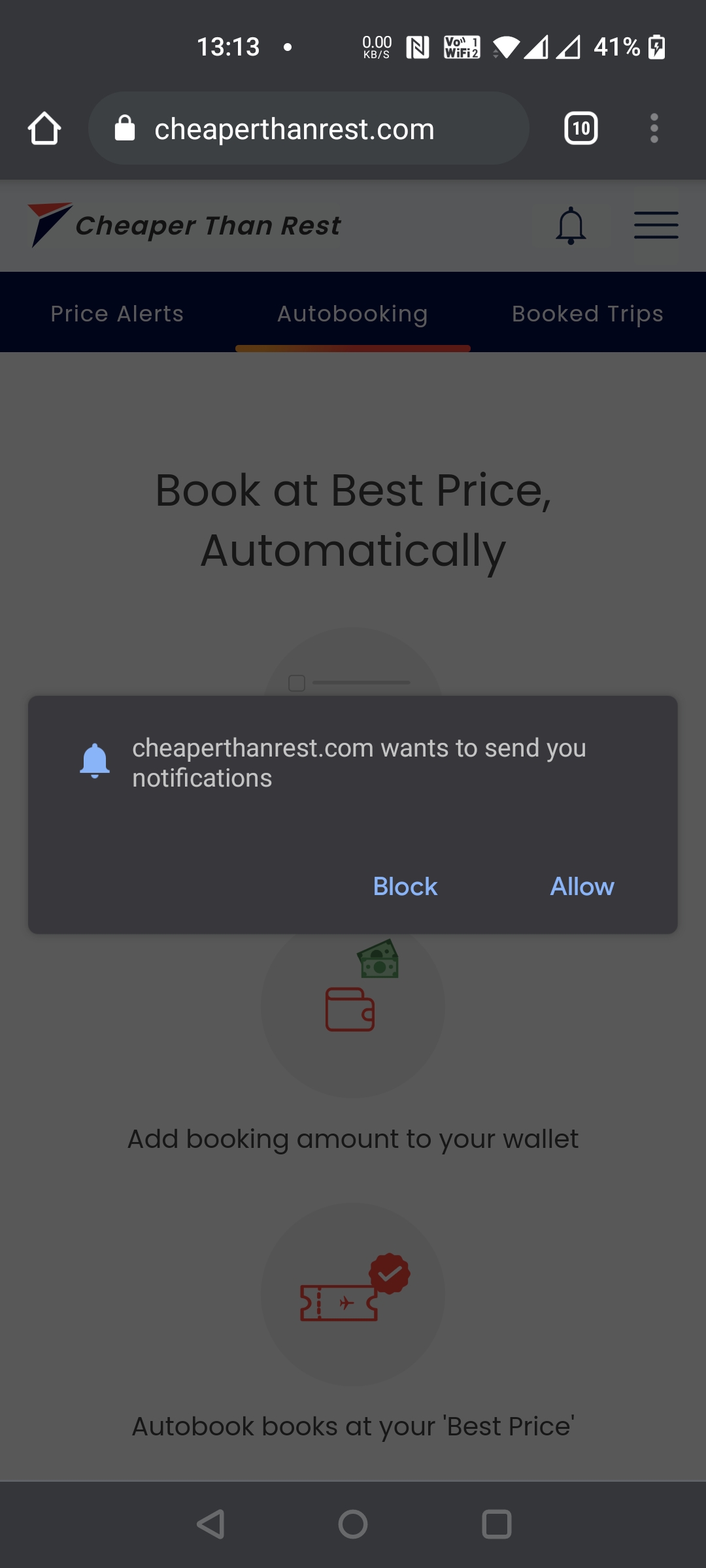 Example overview page post onboarding