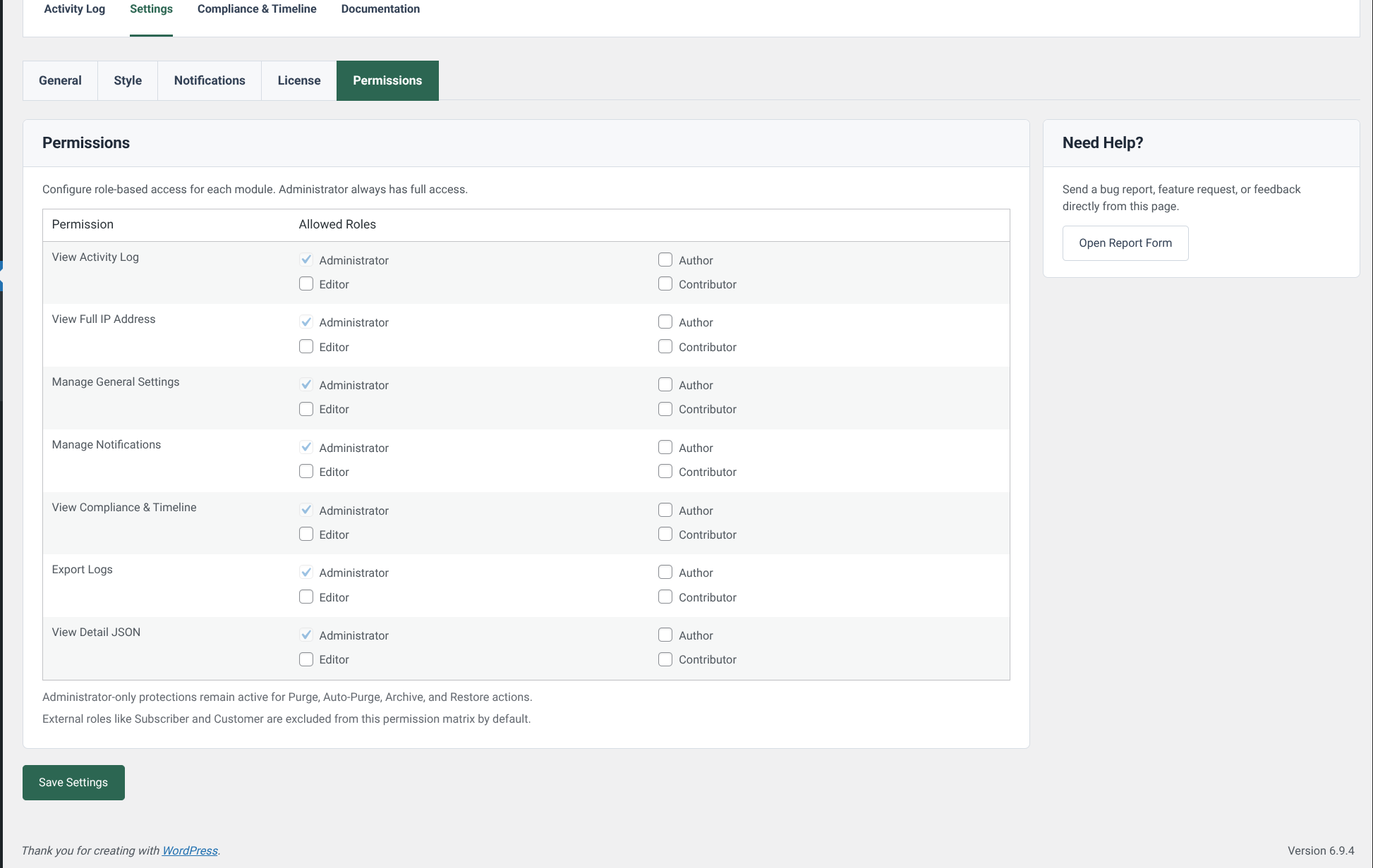 Daily report email preview used for scheduled audit summary delivery.
