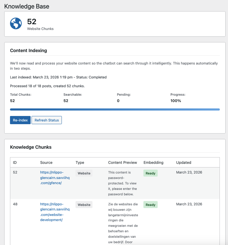 Knowledge base management