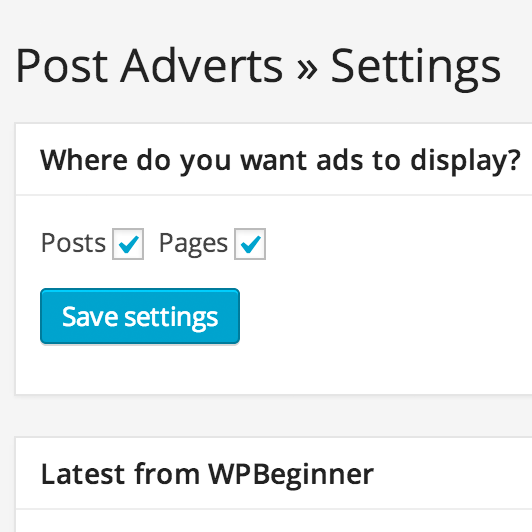 Settings Screen