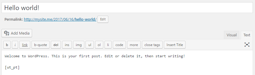 Text Editor button.