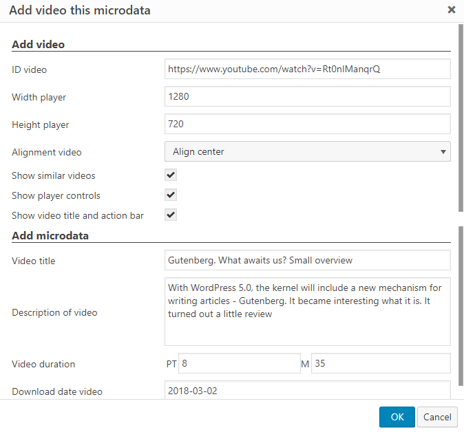 Data Fill Window