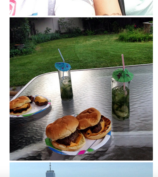 **Instagram image** - This is how it looks from a visitor perspective in the Twenty Fifteen theme.