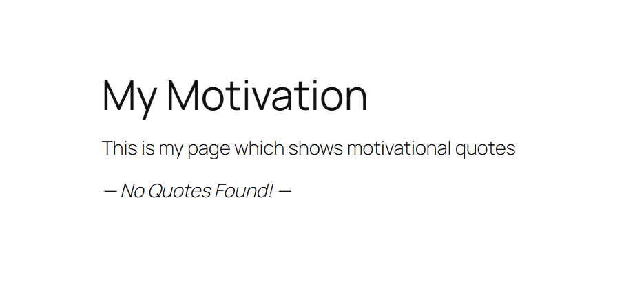 Shows Filtered Quotes by Author