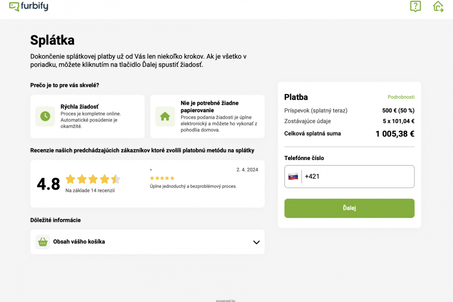 Product page calculation