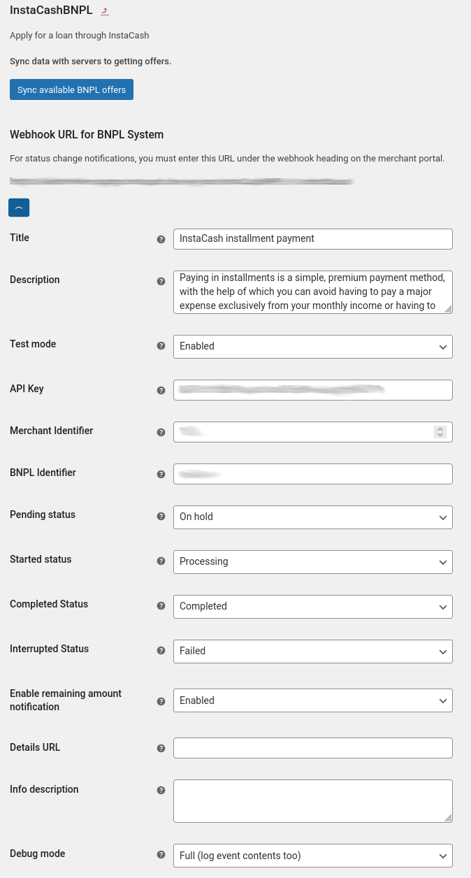 Appearance settings
