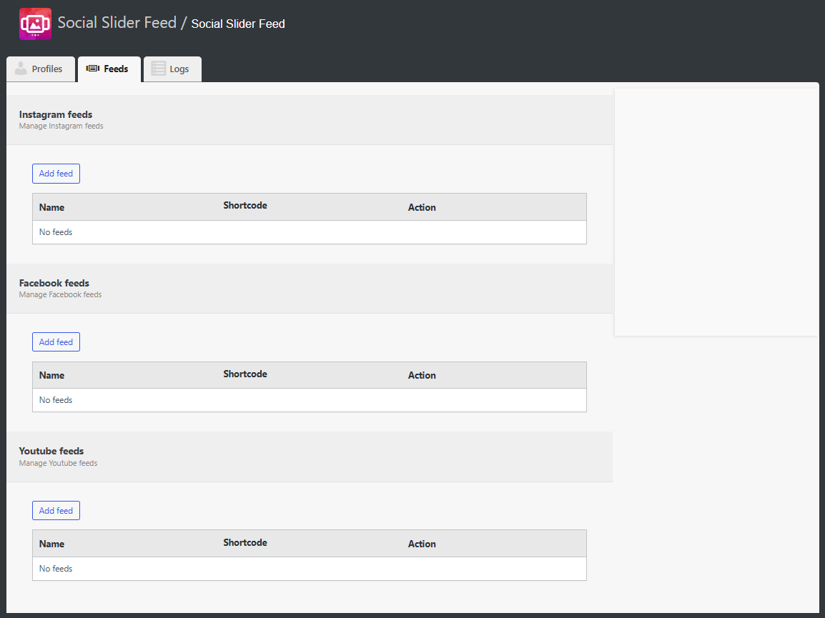 Facebook feed settings