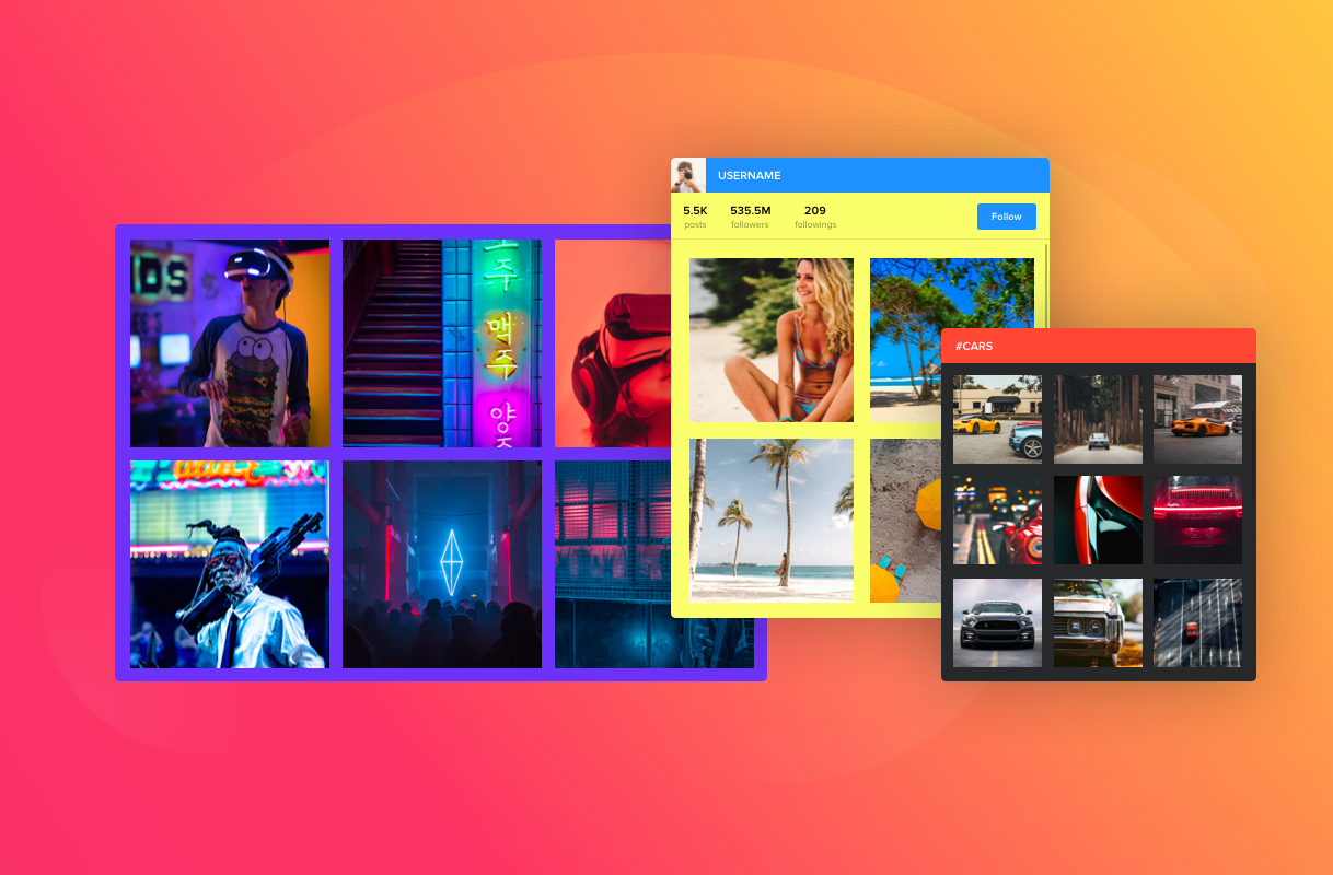 Instagram widget InstaLink Lite – copy-paste shortcode in any place of your website