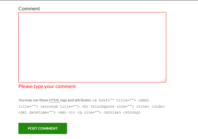 Instant Validation error message showing to logged in user