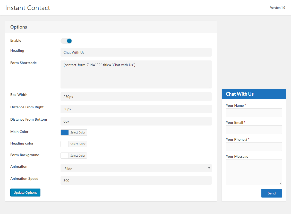 Plugin Settings Page & Frontend View