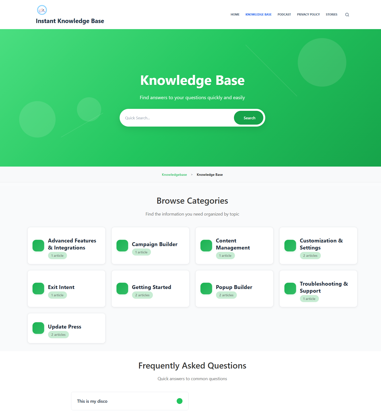 **Compact Template (Premium) – Single Article Page** – Focused article layout for easy reading