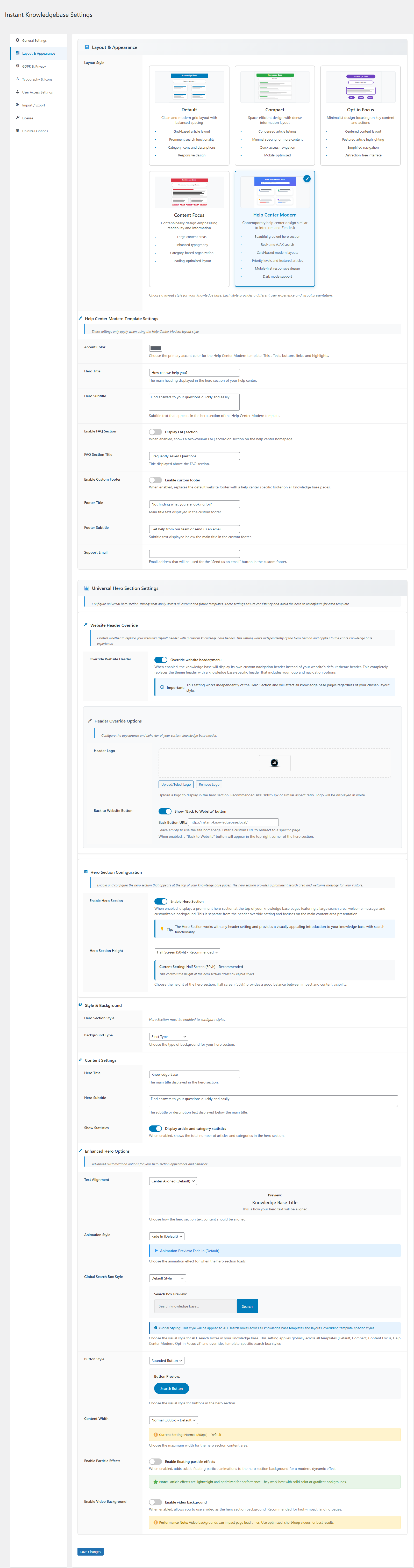 **Content Focus (Premium) – Home Page** – Documentation-style home layout with clarity and space