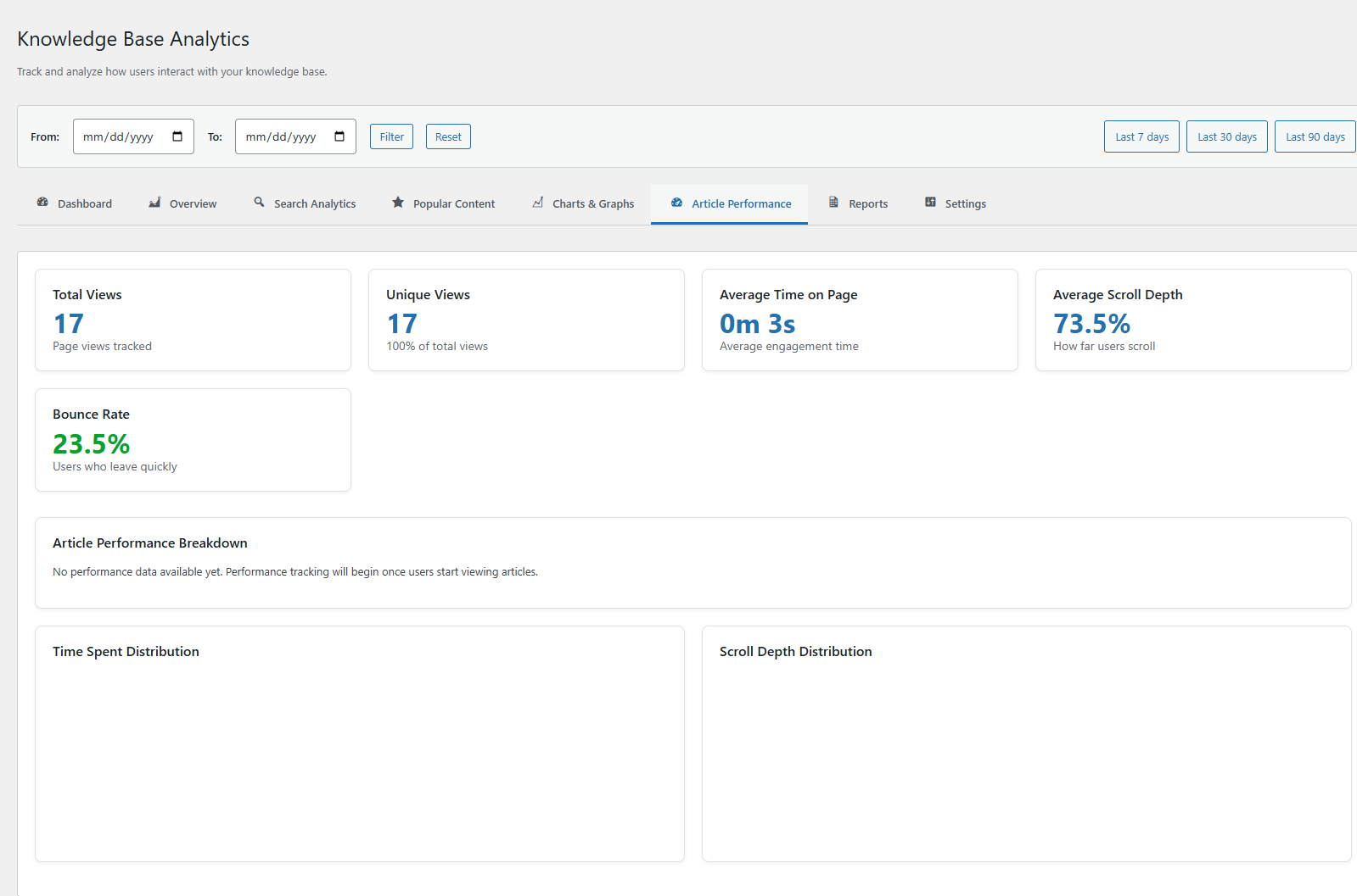 **Knowledge Base Layout and Appearance** – Customize layout elements, colors, and styles