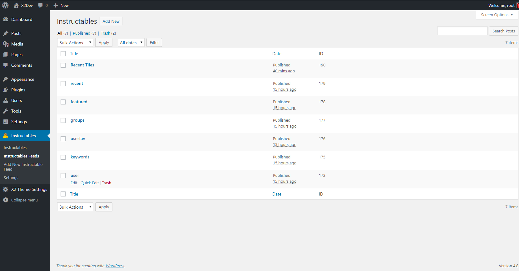 Instructables Feed List