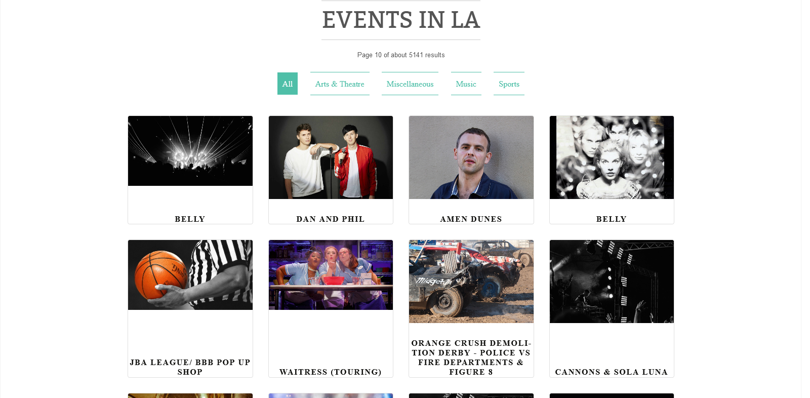 Searched Events