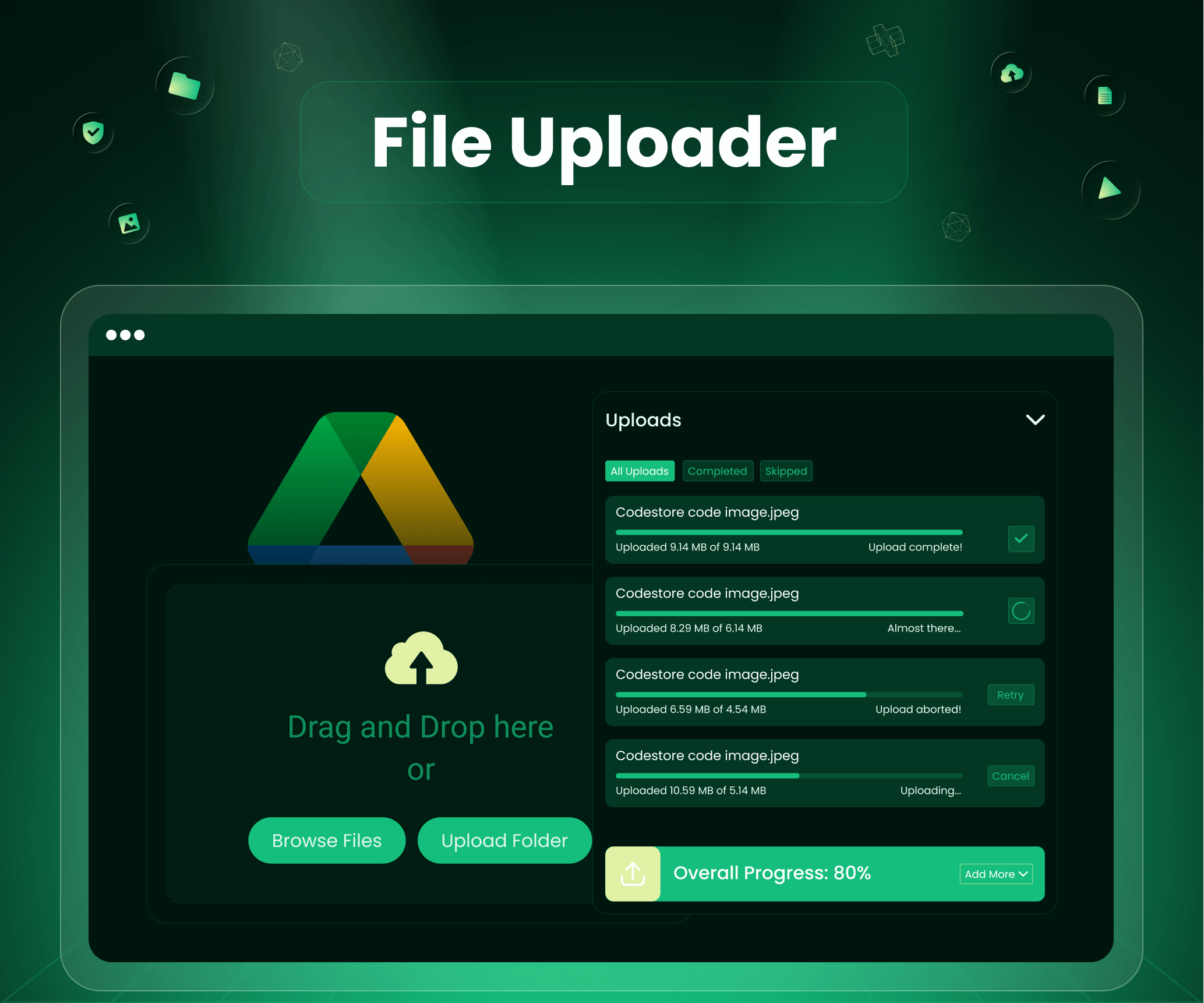 Front-end file browser