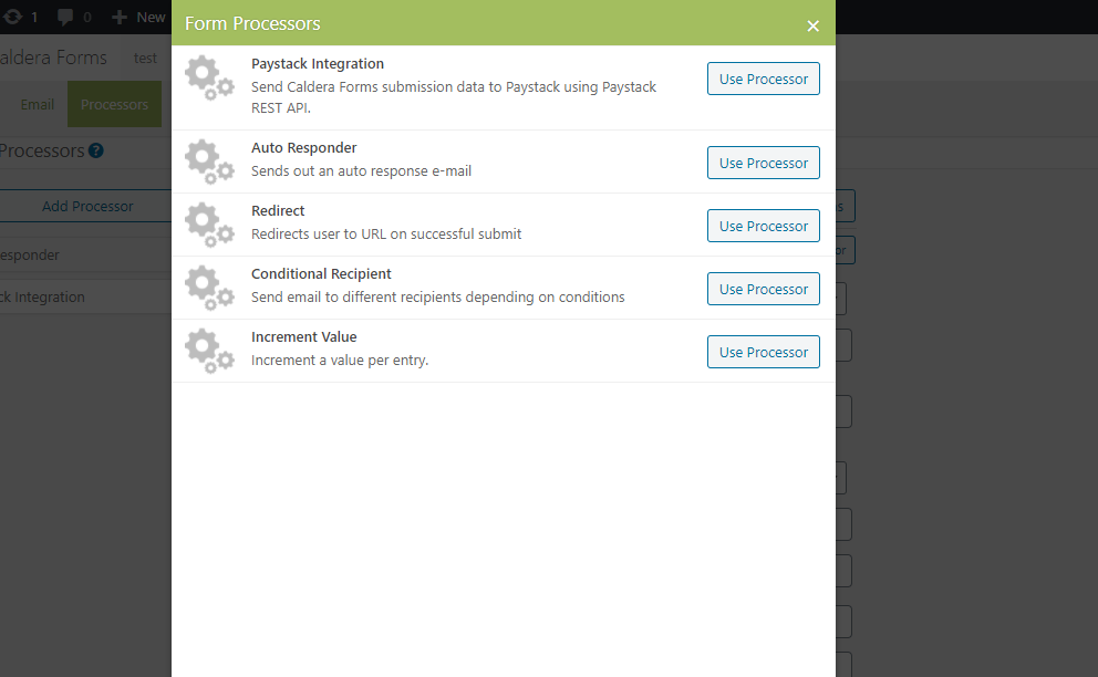Paystack Processor