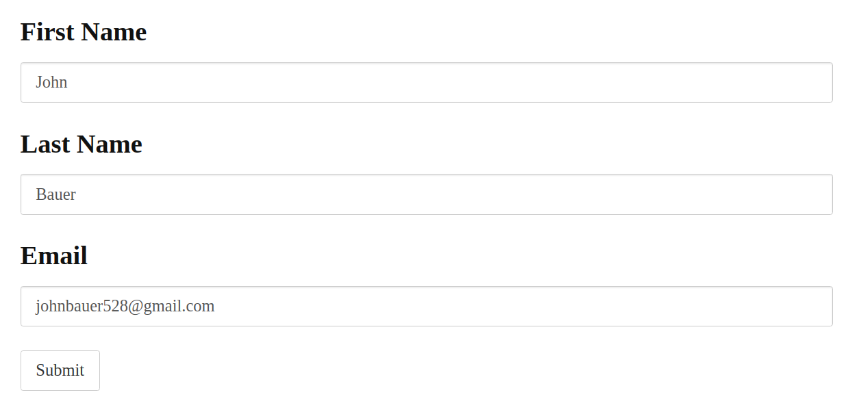 Use the Preview Button to Preview the form and fill the form