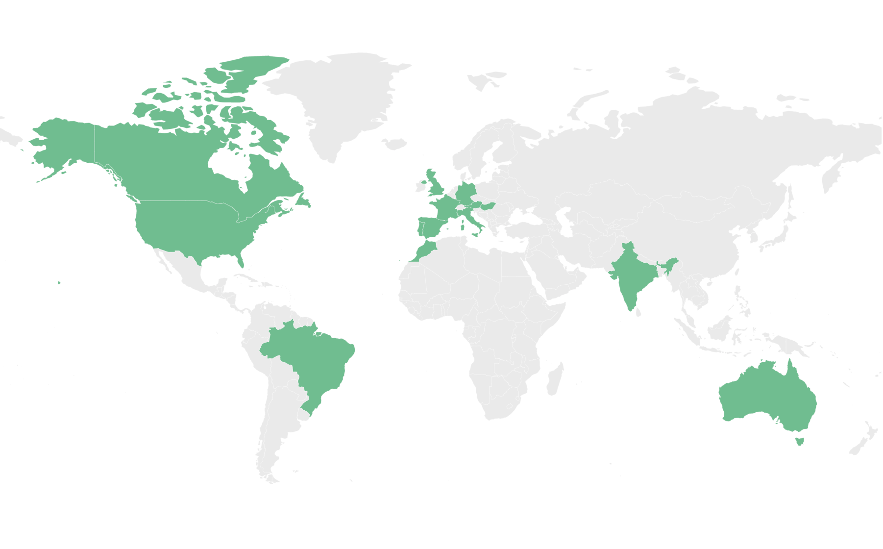 Single country map