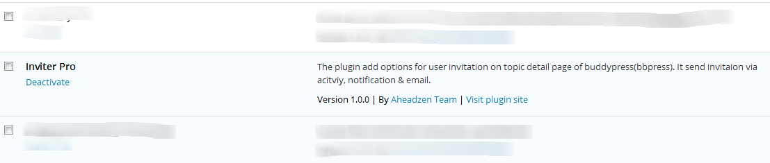 Plugin Activation