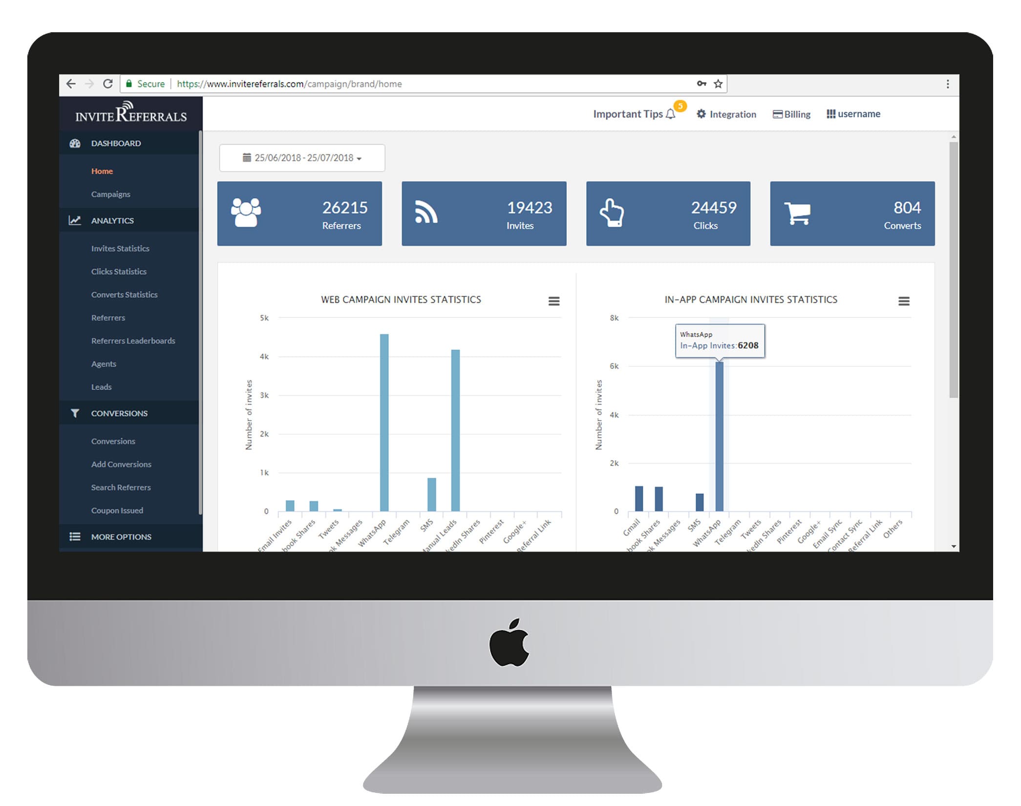 Admin panel preview