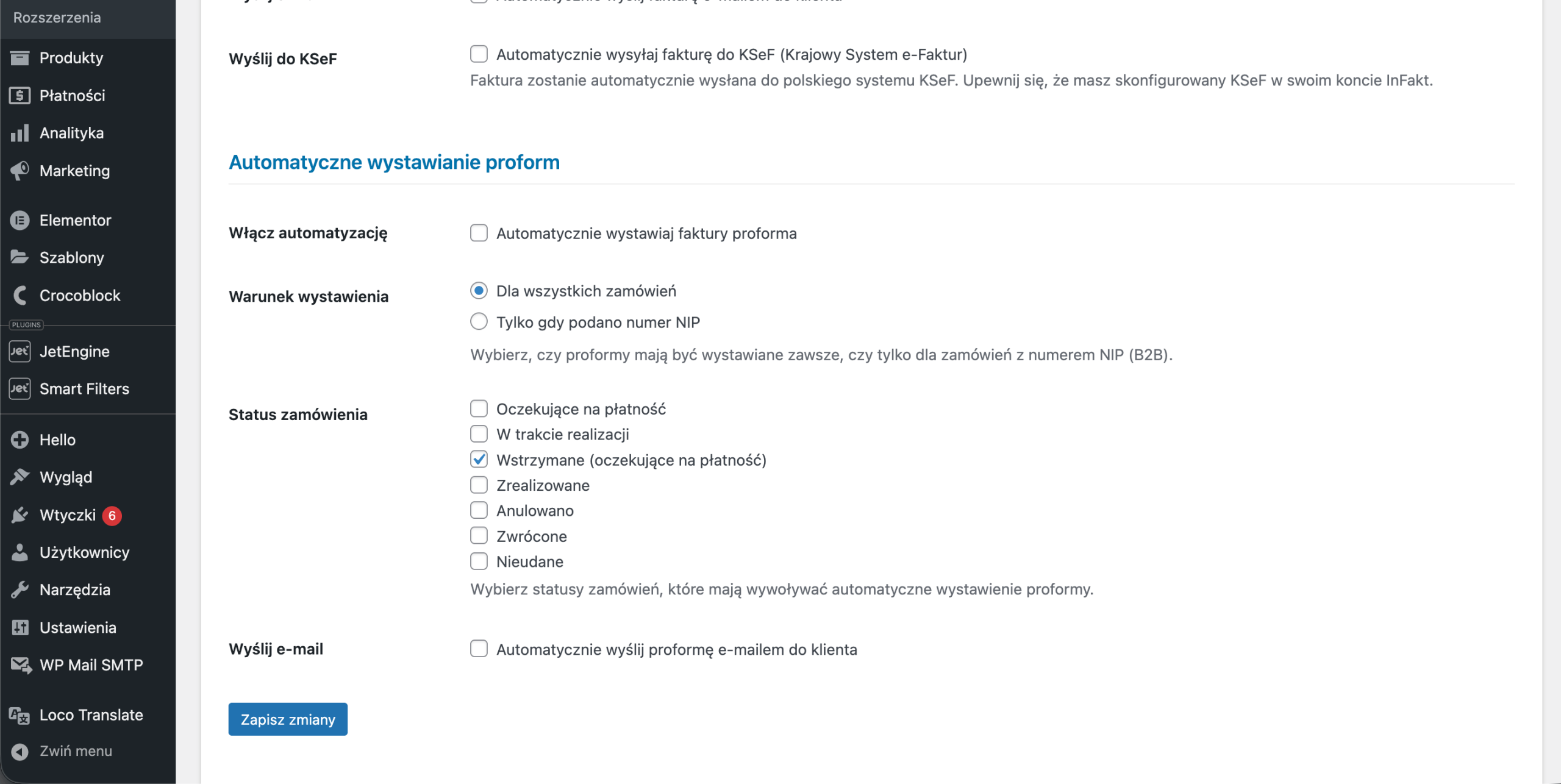 Automations settings (part 2) (PRO)
