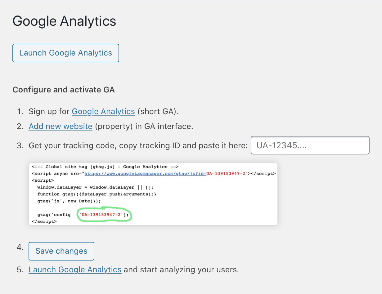 Google Analytics integration