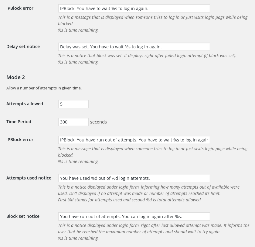 customize output messages