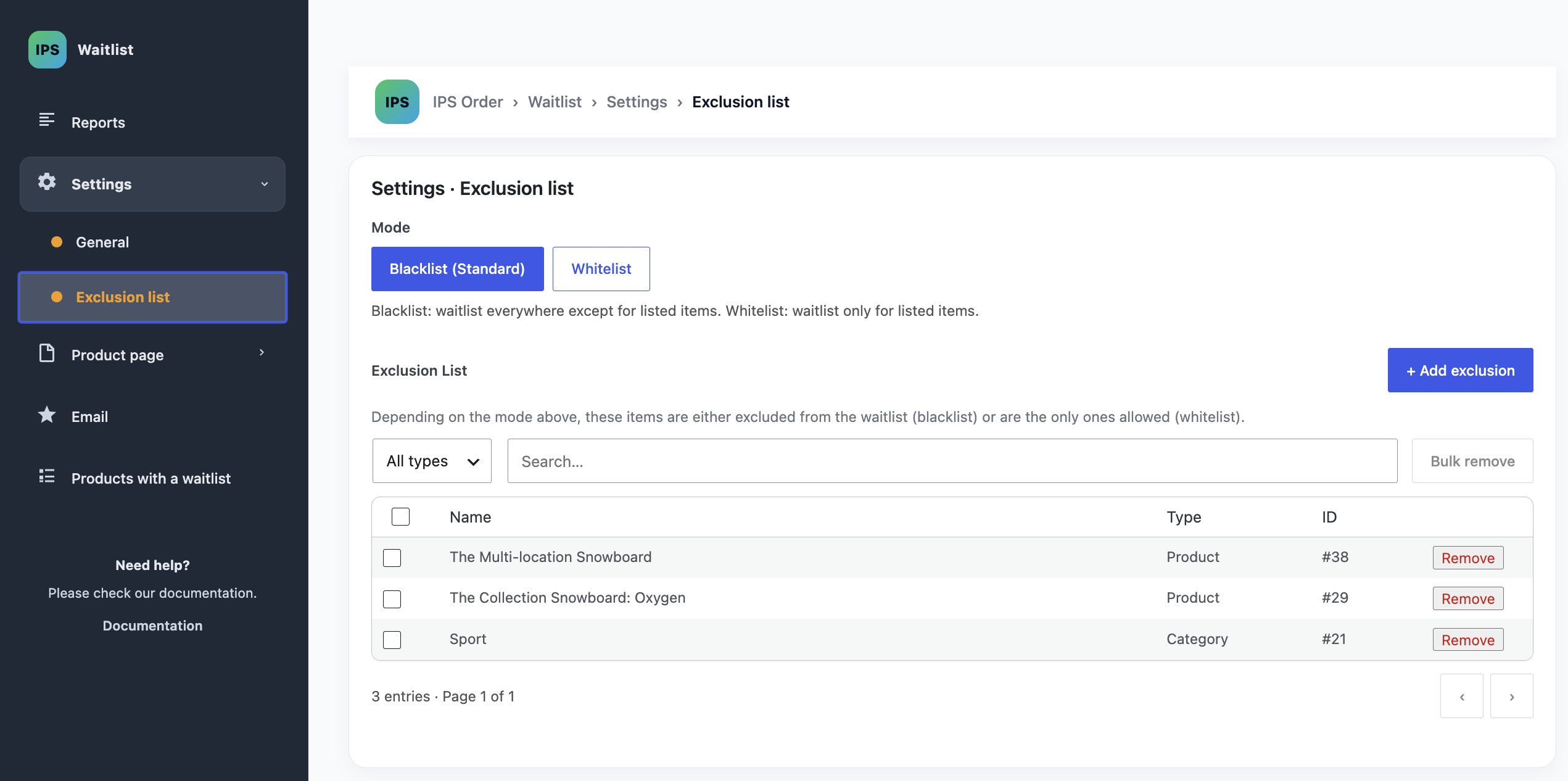 Configurable success and error notices for product-page waitlist actions.