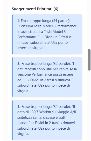 Immediate Priorities with actionable suggestions