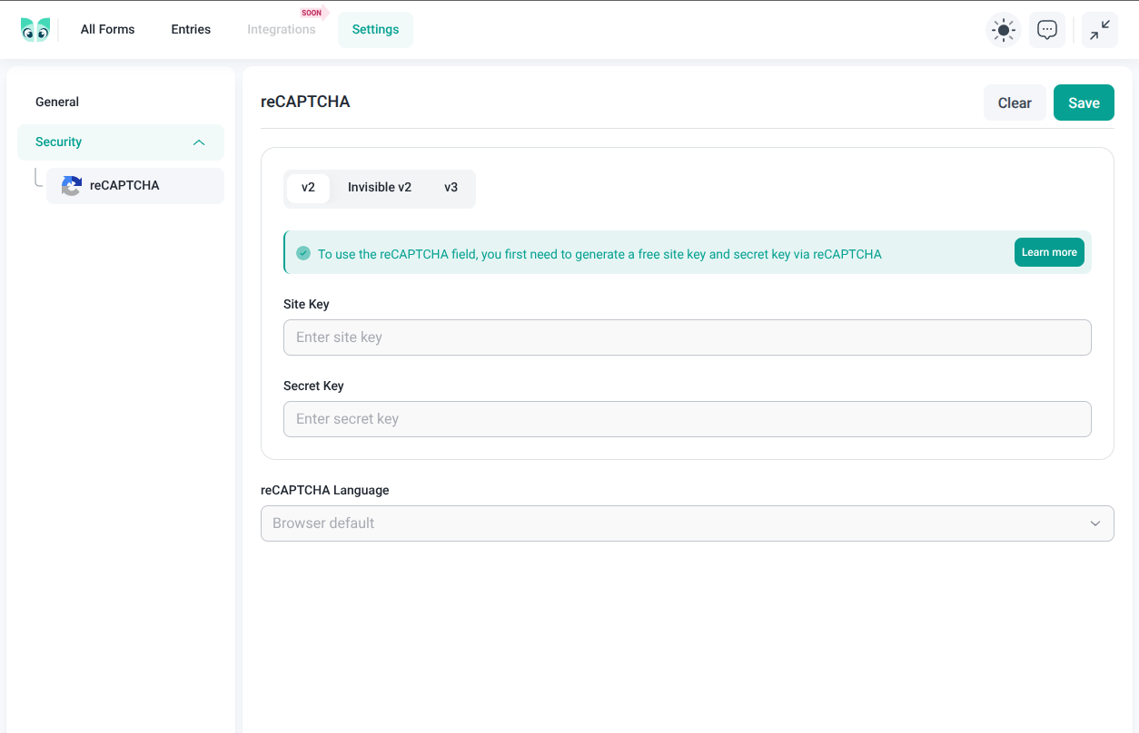 Form Entries