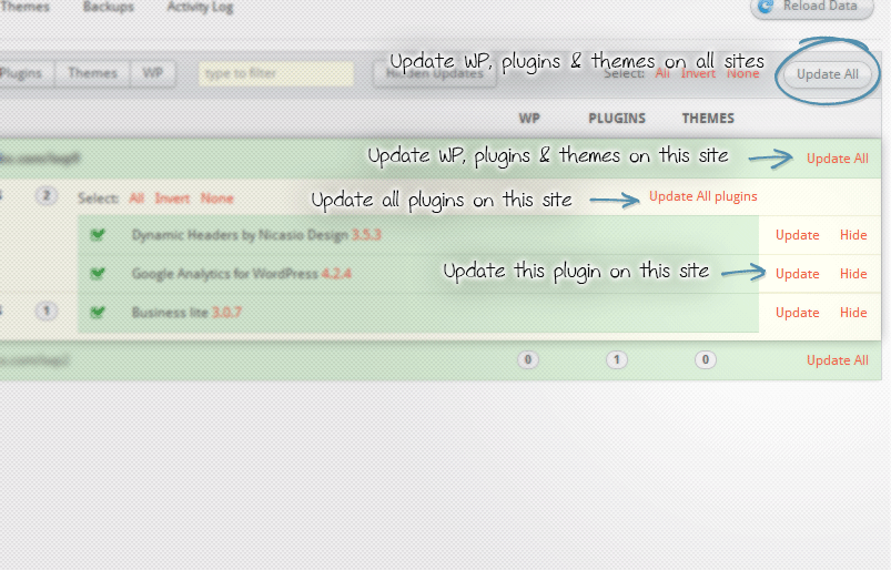 One-click updates