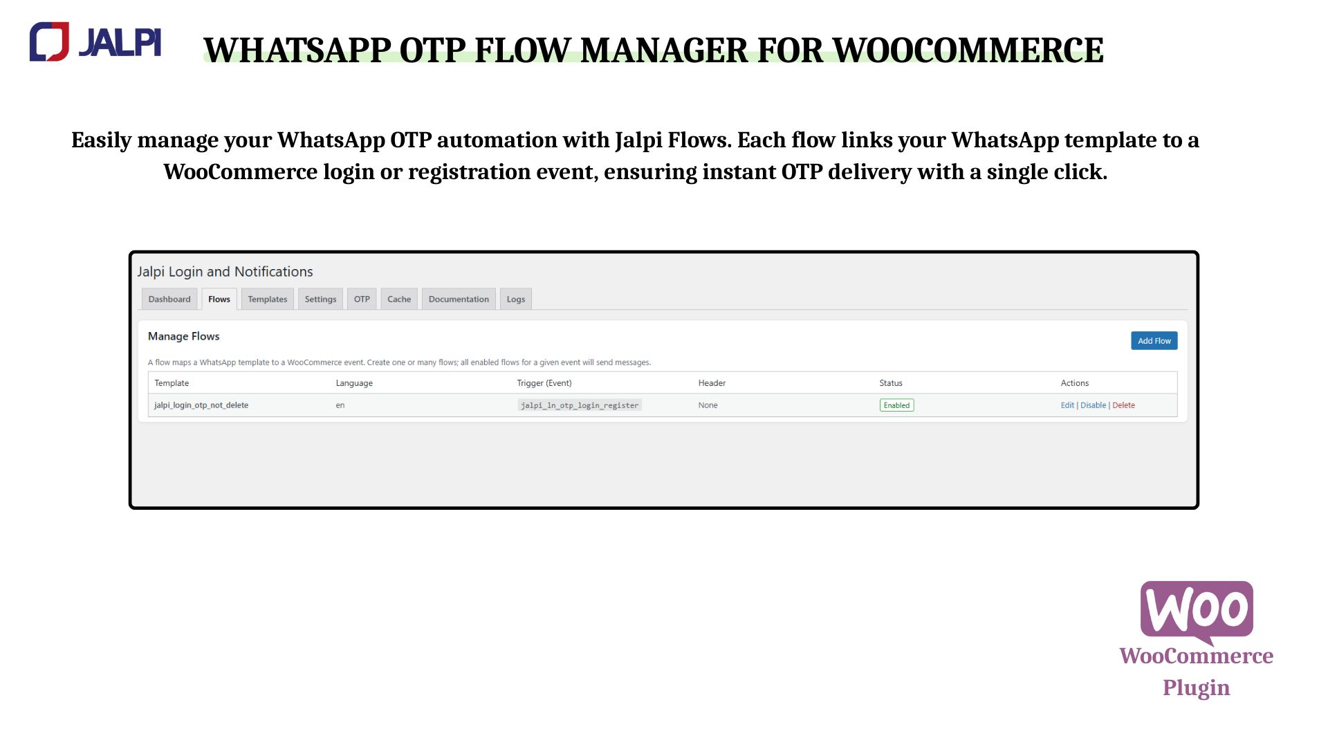 Flow builder for WooCommerce events