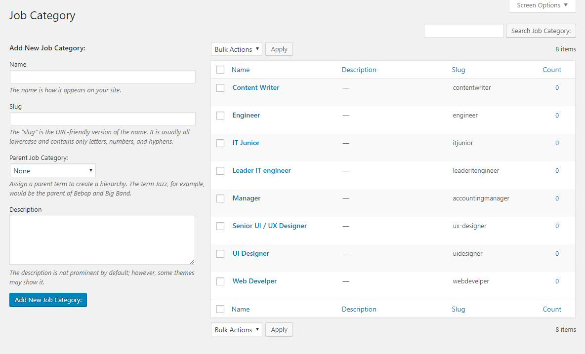 Bookmarked Job