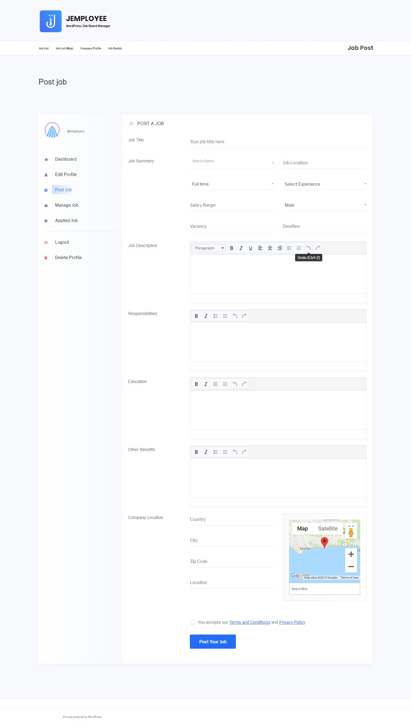 Job Location