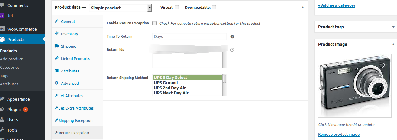 “Return Location settings” the merchant needs to enter the address where product has to be returned if any return is generated for orders.