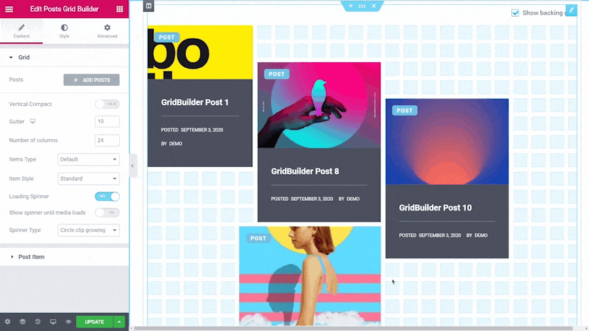 Delete the items directly from the editor