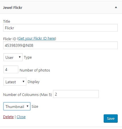 Fill up the boxes with your information and other customization options.
