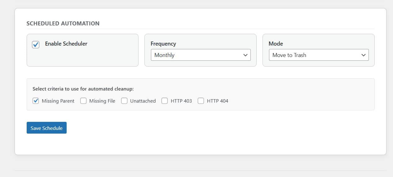 screenshot-3.jpg  - **Scheduler (Active):** Configure automated tasks to clean specific errors automatically.