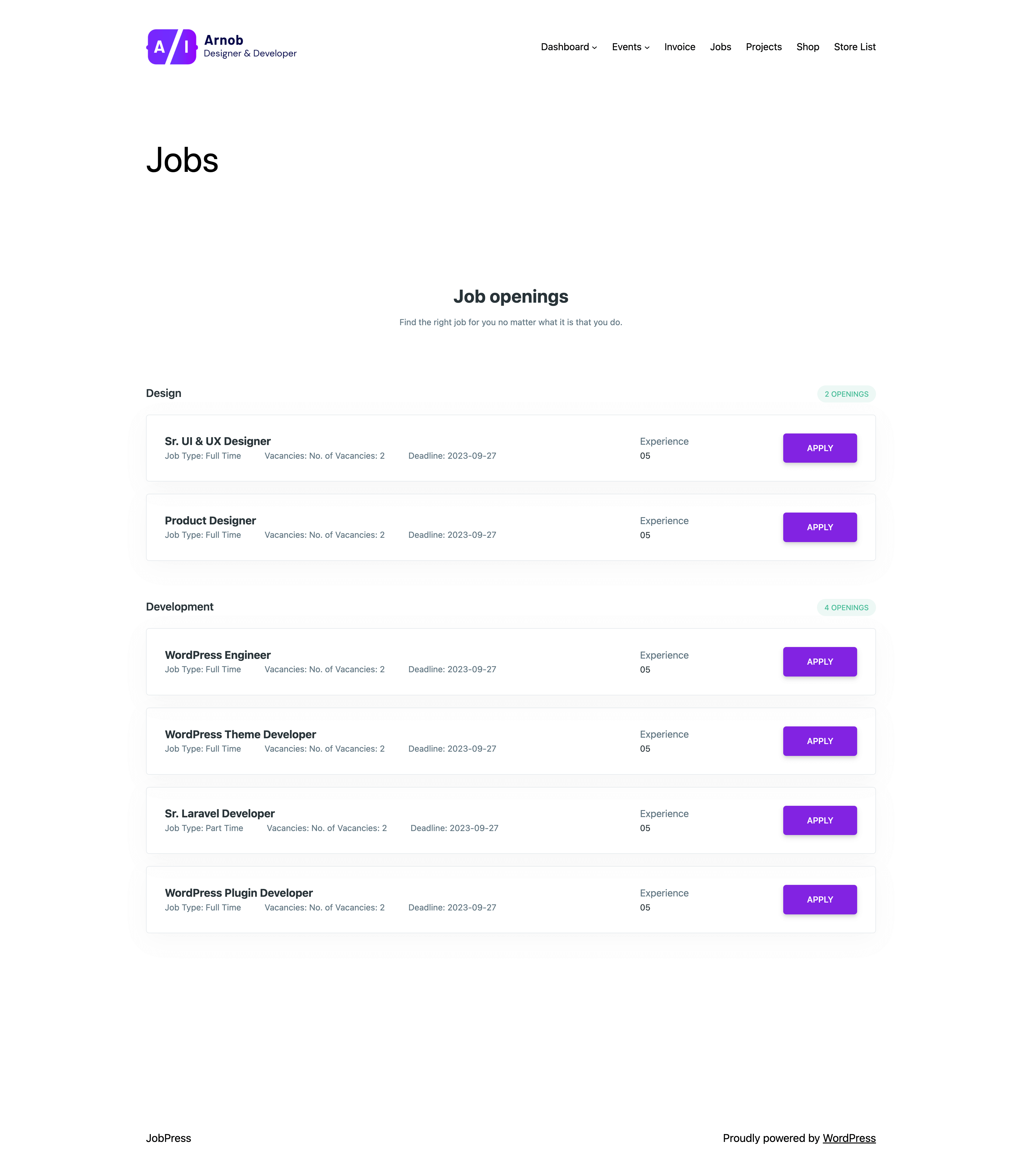 Job Grid Style 01