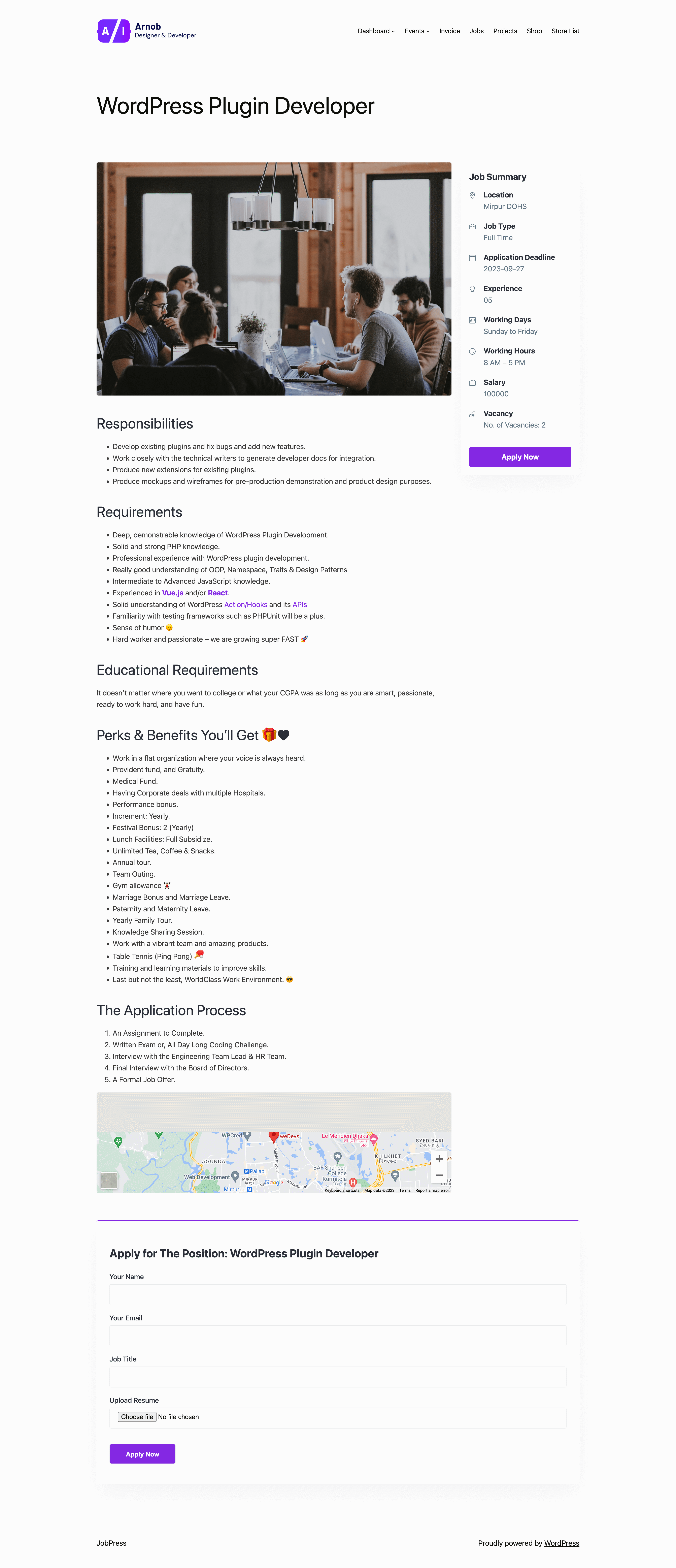 Admin Panel General Settings