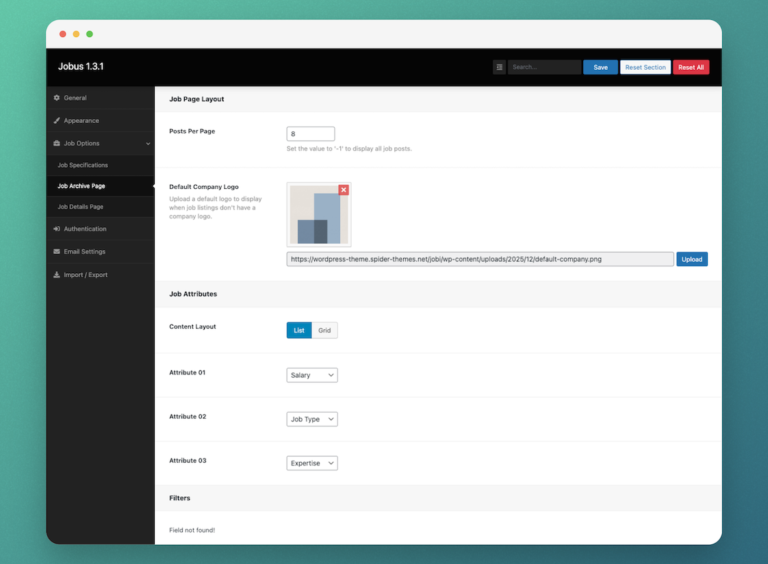 Appearance — Customize overall visual styling