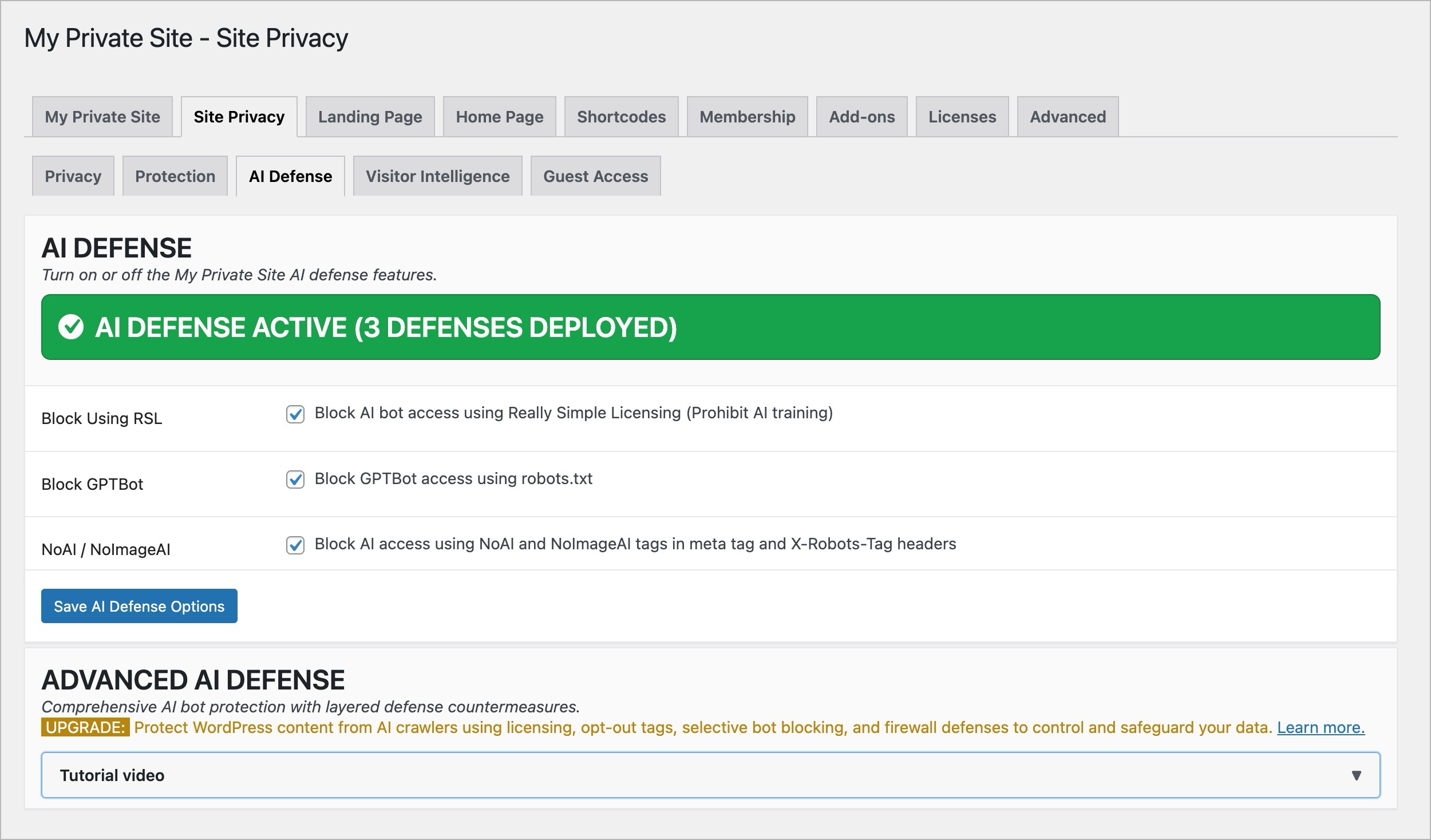 Plugin welcome and overview