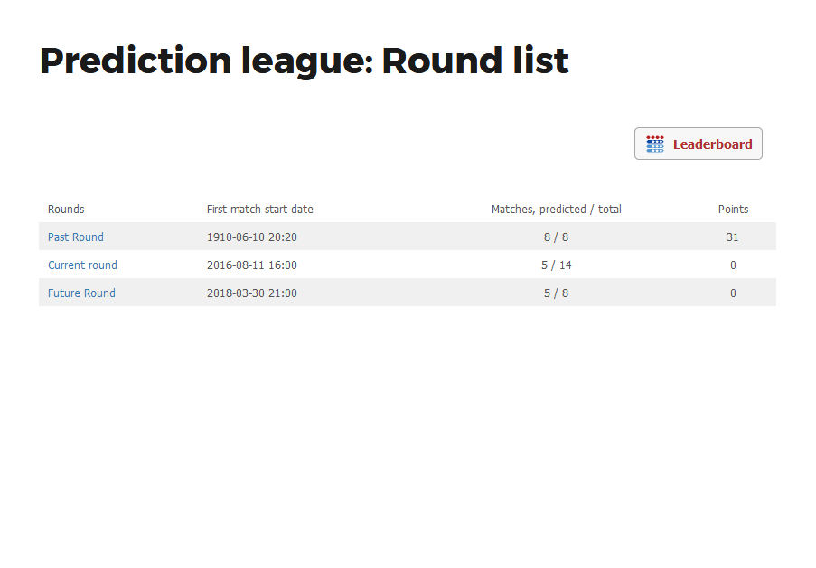 Round list